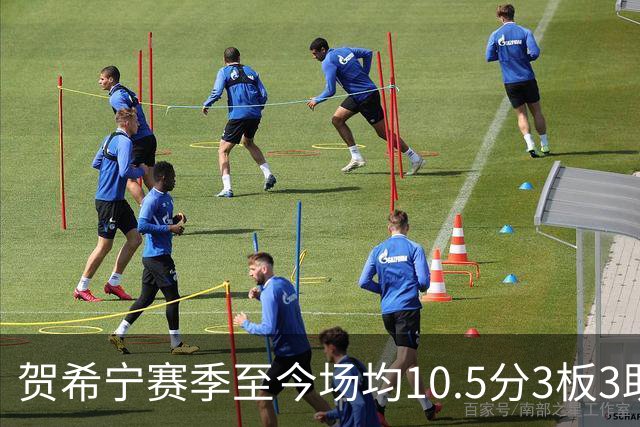 贺希宁赛季至今场均10.5分3板3助 上赛季场均20.1分5板3.7助